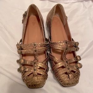 Frye Bronze Flat